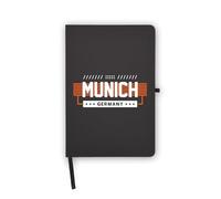 Munich City Travel Germany Notebook, Blank Pages, Faux Leather Cover, Planner, Journal, Workbook