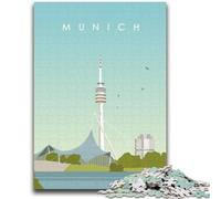 Munich Jigsaw Puzzles for Adults 1000 Jigsaws, Family Entertainment Toys Is Ideal As A Gift for The Whole Family 1000pcs (50x75cm)