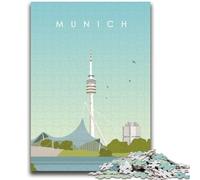 Munich Jigsaw Puzzles for Adults Teenagers Jigsaws Puzzle, Educational Games Home Decoration Birthday Present, Gifts, Wall Art 1000pcs (26x38cm)
