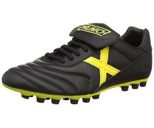 Munich Men's Mundial Boots - Black/Yellow, Size 11.5