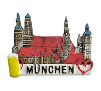 Munich Munchen 3D Resin Fridge Magnet Bavaria City Germany Souvenir Travel Gift Collectible 7.1 x 5.4 x 1.2cm