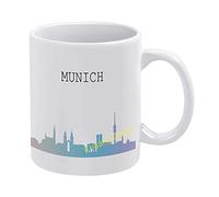 Munich Skyline,Munich Cityskape City Coffee Mug,Home Cup Gifts Idea,Tea Mug,Thanksgiving Day Travel Mug,Gift Mug Christmas 11oz
