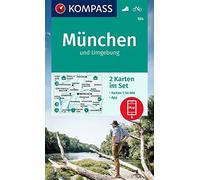 Munich & surrounds 2-set (184): markierte Wanderwege, Fahrradwege, Skitouren, Langlaufen
