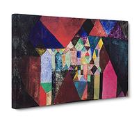 Municipal Jewel By Paul Klee Canvas Print for Living Room Bedroom Home Office Décor, Wall Art Picture Ready to Hang, 30 x 20 Inch (76 x 50 cm)