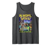 Municipal Waste The Art of Partying Tank Top, Men, Dark Heather Grey, Small