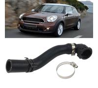 MUNIK Rubber Turbocharger Coolant Return Hose Pipe Line to Expansion Tank Hose with Water Hose Fitting - OEM 11537600674 11537547945 for 2011-2016 MINI R55 R56 R57 R58 R59 R60 R61 Clubman Cooper