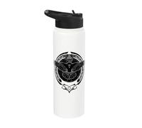 Munin Viking Raven Valknut Symbol Stainless Steel Insulated Water Bottle