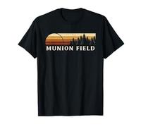 Munion Field, NJ Vintage Evergreen Sunset Eighties Retro T-Shirt