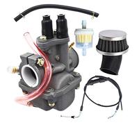 munirater Carburetor Carb Air Filter Throttle Choke Cable Replacement for Yamaha PW80 Y-Zinger Big Wheel 80 BW80 Dirt Bike 1983-2006