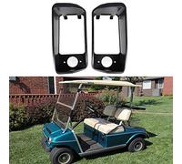 munirater Headlight Bezels Replacement for Club Car Golf Cart DS 1993 - Up Black 1016880 1016879