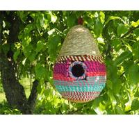 Munja And Reclaimed Sari Fabric Bird Nester