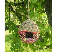 Munja And Reclaimed Sari Fabric Bird Nester