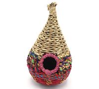 Munja & Reclaimed Sari Fabric Tear Drop Bird Nester