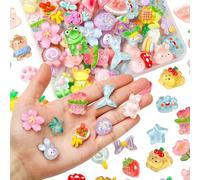 MUNKST 100 Pcs Mini Resin Animals, Miniature Animal Figures Bulk for DIY Crafts, Fairy Garden Landscape, Dollhouse Decor, Aquarium Accessories & Phone Case Stickers