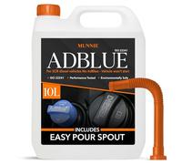 Munnie AdBlue 10 Litres with Nozzle - Premium Diesel Exhaust Fluid Additive for Cars, Vans & Trucks - Ad Blue Liquid for Diesel Engines ISO 22241 Compliant DEF for Emission Control & Cleaner Driving