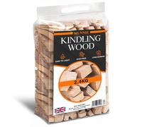 Munnie Kindling Wood 1 Pack x 2.4KG - Premium Kiln-Dried Firewood for Wood Burners, Fire Pits, BBQs & Pizza Ovens - Easy to Light, Smokeless, Long-Lasting Fire Logs - Low Moisture & Clean Burn