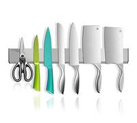 MUNNK Magnetic Knife Rack, 50 cm, Extra Wide and Thick, Super Magnetic, Self-Adhesive, No Drilling Required, Suitable for Kitchen, Office and Workshop