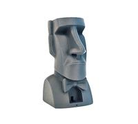 MunnyGrubbers - Mystic Moai - Ask a YES or NO Question and Push The Button - 100 Possible Lines - Fortune Telling - Decision Maker - Novelty Toy - (Gray)