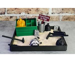 MunnyGrubbers Zen Garden Sandbox - Made in USA - Large 7" x 7" - Fine Sand Included - Desk Accessory - Sand Garden - Funny Novelty Gift - Fidget Stress Relief