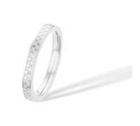 munone 2mm Checkered Ring 14K Gold Plated Titanium Stackable Checkerboard Rings for Women Men, Love Is A Worthy Match Statement Band, 4 UK, Metal, No Gemstone