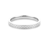munone 2mm Checkered Ring 14K Gold Plated Titanium Stackable Checkerboard Rings for Women Men, Love Is A Worthy Match Statement Band, 5 UK, Metal, No Gemstone