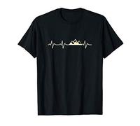 Munro Bagging Single Heartbeat ECG Hiking Scottish Cream T-Shirt