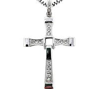MUNROU Fast and Furious Dominic Toretto Vin Diesel Cross Necklace Chain Jewelry