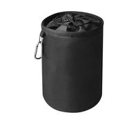 Munsesi Peg Bags for Washing Line, Waterproof Oxford Clothes Organizer, Large Spacious Durable Black Clothes Pegs Bag, Peg Basket with Hanging Snap Hook & Closing Cord, Indoor Outdoor Laundry Storage