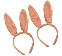 MUNSKT 1 PCS Brown Bendable and Long Rabbit Ears Headband Ideal Cute Easter Bunny Costume for Adult and Kids (2)