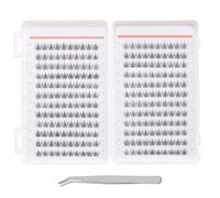 MUNSKT 288PCS Self-Adhesive Eyelashes with Tweezers, 24-Row DIY Eyelashes No Glue Needed, Soft 5D Natural False Eyelashes, Eyelash Extensions Kit