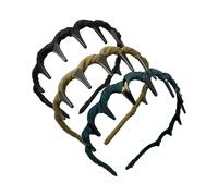 MUNSKT 3 PCS Plastic Zigzag Headband Plastic Tooth Hair Comb Zig Zag Women's Hair Comb Headband for Women Girls Men
