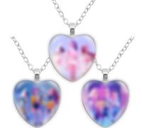 MUNSKT 3PCS K-Pops D-emon H-unters Necklace,Heart Pendant Necklace Cosplay Halloween Christmas Party Costume Accessories
