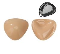 MUNSKT Double Sided Sticky Bra Push Up,Bra Pads Inserts,Boost Cups,Bikini Pads for Women Girls (UK, Cup & Band, D, Standard, Skin)
