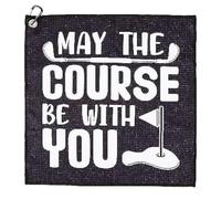 MUNSKT Funny Golf Gifts for Men,Golf Towel,Personalised Golf Towels for Golf Bags With Clip,Golf Accessories for Men Husband Boyfriend Dad Golfers Fan (wor)