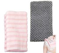 MUNSKT Japanese Back Scrubber Set, Exfoliating Shower Towel, Quick Dry Rubbing Towel, Particle Surface for Efficient Body Cleaning and Massage, Comfortable Long Bathing Accessories for Men Women