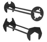 MUNSKT Multifunctional Sink Wrench, 2PCS Basin Wrench Four-jaw Hex Plumbing Wrench Multifunctional Iron Robust Faucet Wrench Tool 7 Sizes Universal Under Sink Plumbers Wrench for Kitchen Bathroom
