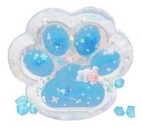 MUNSKT Taba Squishy Giant Cat Paw Silicone Squeeze Toy ,Big Soft Stress Relief Fidget Toys for Kids Adults, Relaxation Sensory Accessory (Blue)