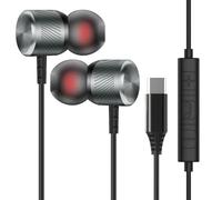 MUNSKT USB C In-Ear Headphones for iPhone 16/15 Pro Max, Samsung Galaxy S24/S24+ Ultra, S23/S23+ Ultra - Wired Earbuds with Microphone Volume Control