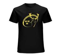Munster Rugby Logo Men's Black T-Shirt Unisex Cotton Tee M