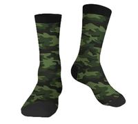 Muntayson Military Camouflage Unisex Cushioned Crew Athletic Socks Men & Women Moisture Wicking Breathable Performance