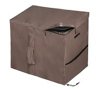MunteLock Waterproof Garden Shed Cover, Outdoor Storage Box Covers with Quick-Opening Slope Top Compatible with Store It Out Series, 420D Oxford Brown (135*75*114cm)