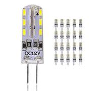 munufe 1.5W G4 LED Bulb DC12V - Replacement for 10W Halogen Lamp, 2700-3000K Warm White, 3014x24 SMD, 360° Beam Angle (Cool White, 20 Pack)