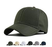 MUNULA Oversize Baseball Cap XXL Big Head Hats for Men Large Head Hats Dad Hat Adjustable 23.6"-26.8", Army Green, XXL-3XL