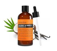MUNUSNA Coconut & Vanilla Fragrance Oils - Premium Essential Oils for Diffusers for Home, Diffuser Oil for Aromatherapy, DIY Candles & Soaps, 100ml Glass Bottle with Dropper