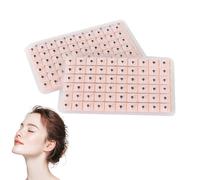 MUNZE Acupuncture Plasters 600 Pieces on Pink Cardboard Ear Acupressure Set Standard Size for Various Discomfort