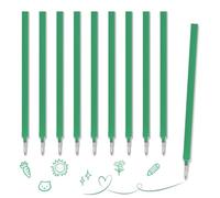 MUNZE Compatible with Legami Gel Pens - Pack of 10 Green Refills 0.7 mm for Standard Pens 13 cm