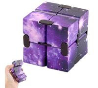 MUNZE Fidget Cube Infinity Cube Toy Infinity Cube 8 x 4 x 2 cm Blue Texture Magic Flip Decompression Stress Relief Fidget