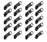 MUNZE Universal Repair Kit for Zippers, 20 Pieces Zip Zipper, Sliders for Zippers, Replacement Zippers, for Clothes, Luggage, Suitcase, Jeans, Backpack, Removable Zipper