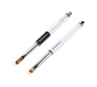 MUOBOFU Nail Art Brushes,Nail Art Pens,Drawing Painting Gradients Detail Pen,Thin Fine Nail Art Brushes for Gel Nails(2pcs)