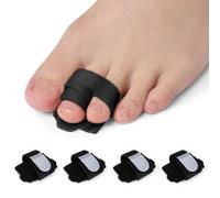 Muorruo 4-Pack Toe Spacers for Hammer Toes, Non-Slip Toe Correctors for Men and Women, Assists in Correcting Hammer, Broken, Crooked and Overlapping Toes